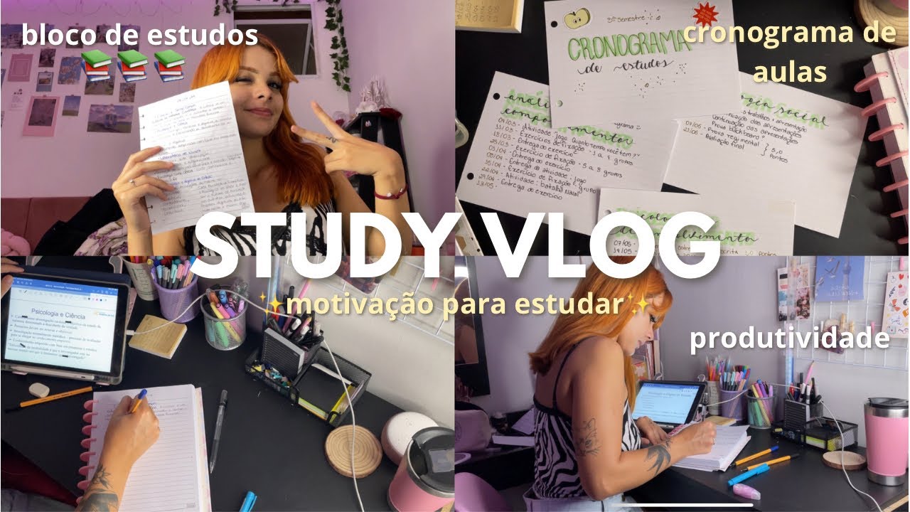 STUDY VLOG:assista para se motivar a estudar! ✨📚