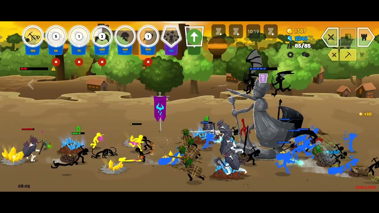 Playing stick war saga super fun play it