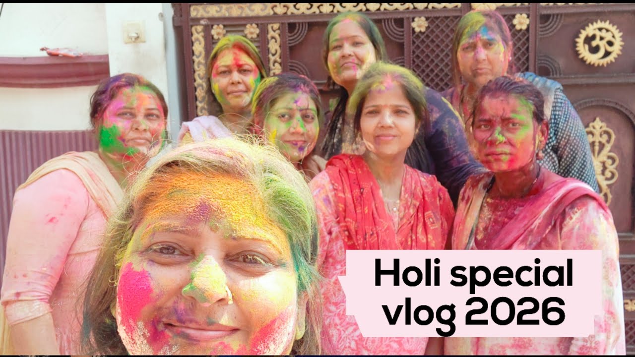 Holi special vlog 2026/indian holi/indian youtuber