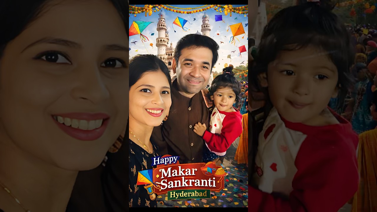 Hyderabad lo Sankranti vibes… patanglu, dhoop, full happiness! 🪁✨🧿❤️ 