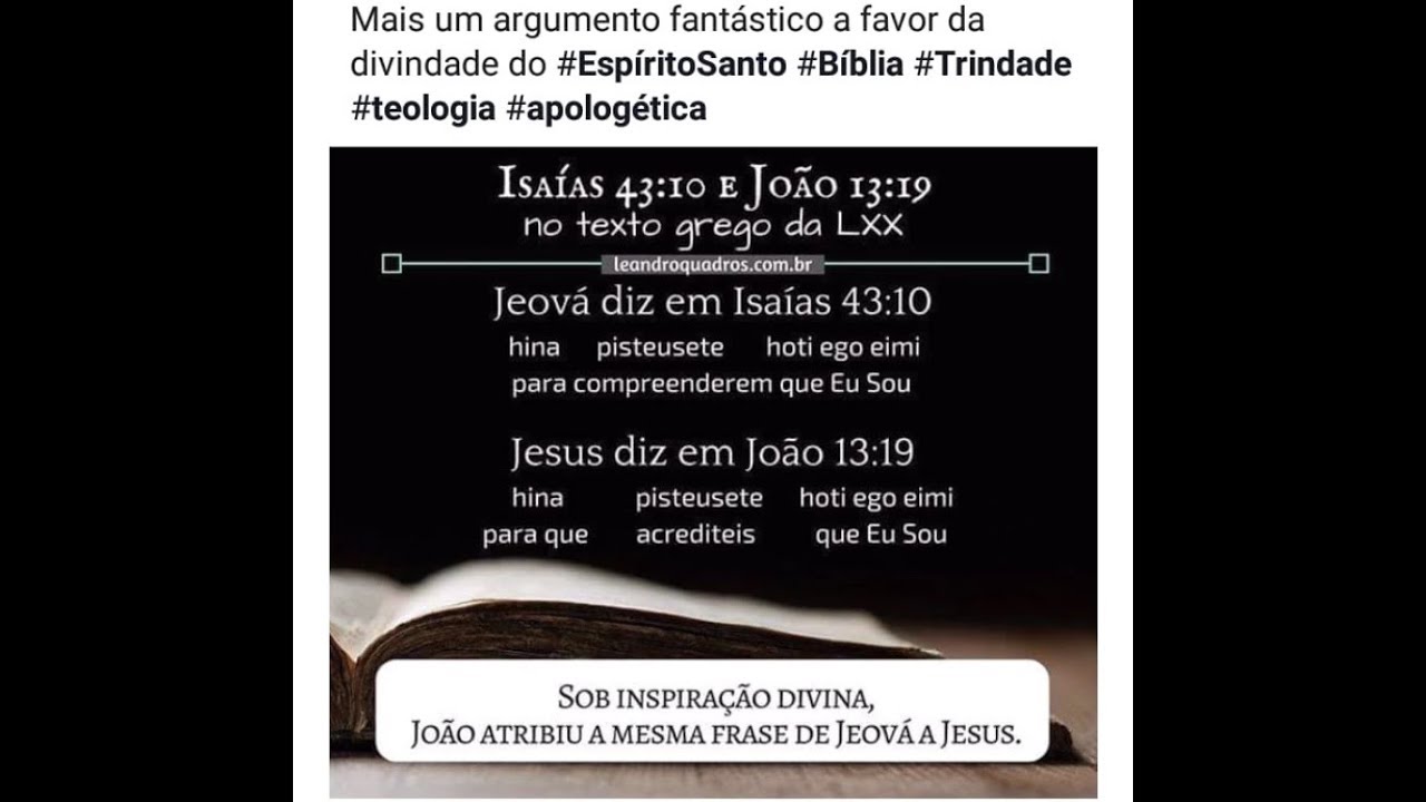Refuta&ccedil;&atilde;o Ao Prof. Leandro Quadros Adventista do Programa Na mira da Verdade!