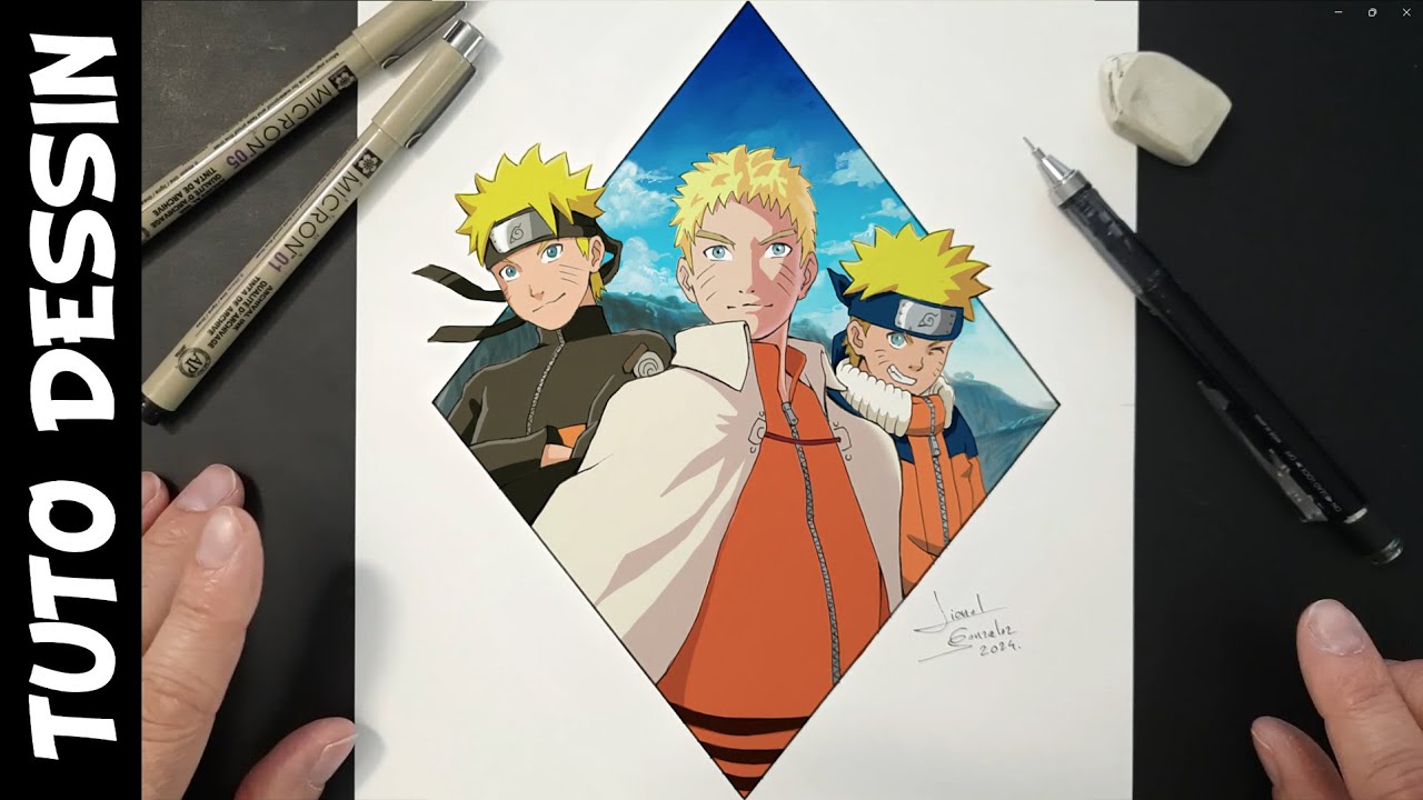 Comment Dessiner Naruto Uzumaki - Tuto Facile