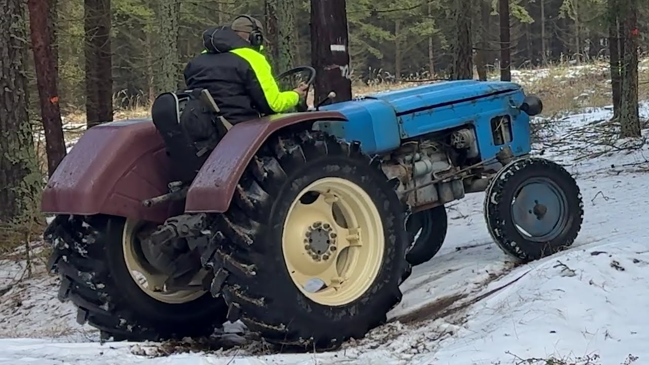 Zetor 4011 diff lock snow
