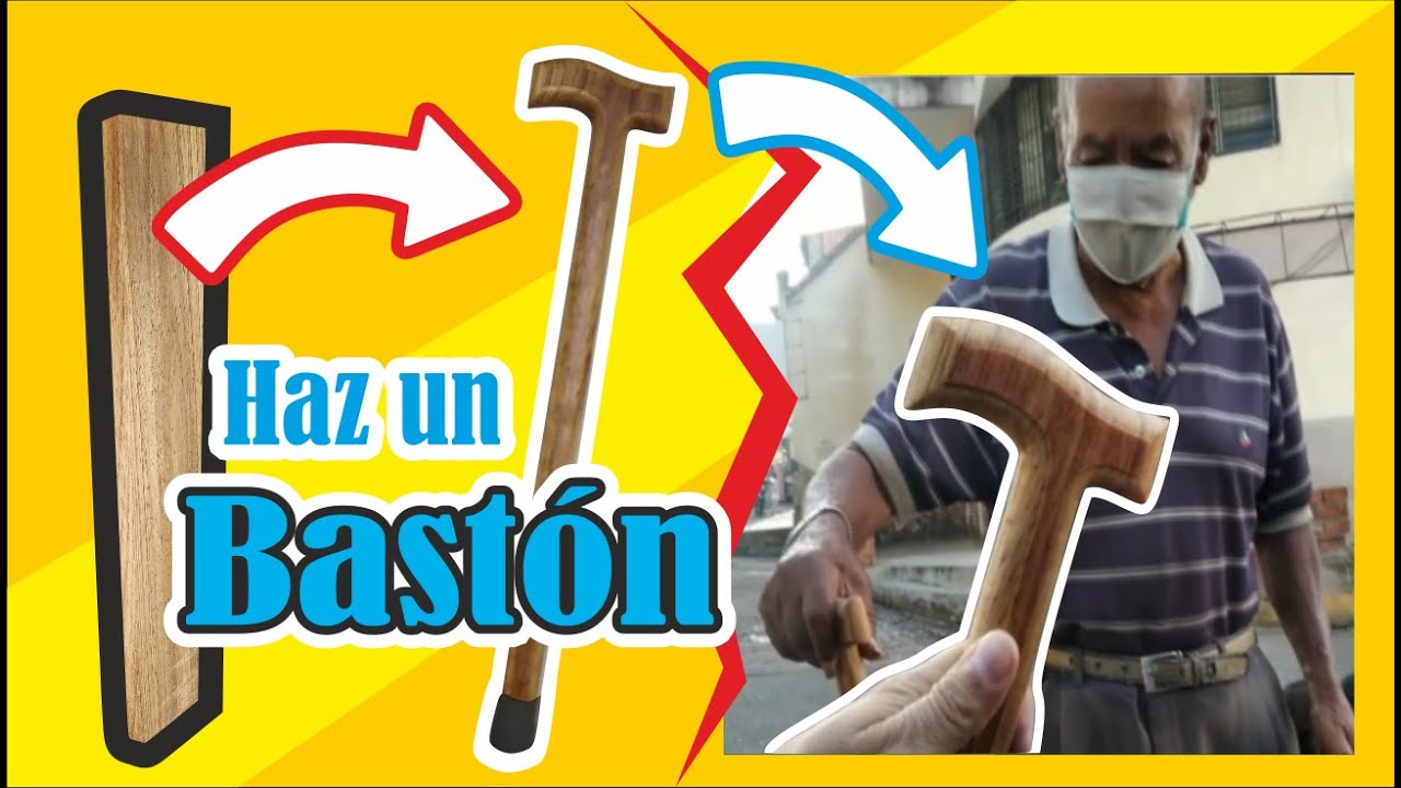 Haz un BASTON DE MADERA fabricalo tu mismo y regalalo a quien lo necesite (final video obsequio)
