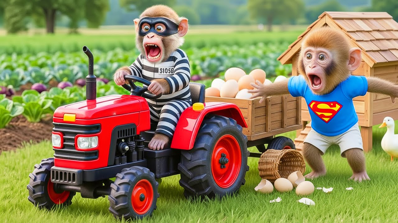 Monkey MiLo Exposes an EGG THIEF on the Way to the Chicken Farm — His SMART Trap Shocks Everyone! 😱