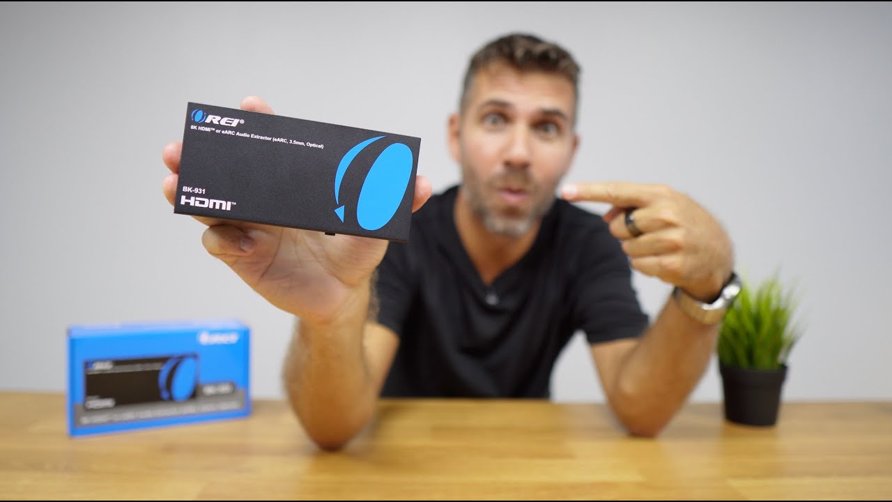 OREI 4K120Hz eARC Audio Extractor | Dolby Atmos for Sonos & Bose | ARC to Optical + 3.5mm (BK-931)