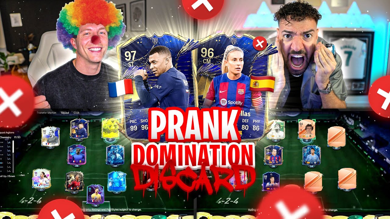 PRANK im DOMINATION DISCARD vs Wakez 💀😂