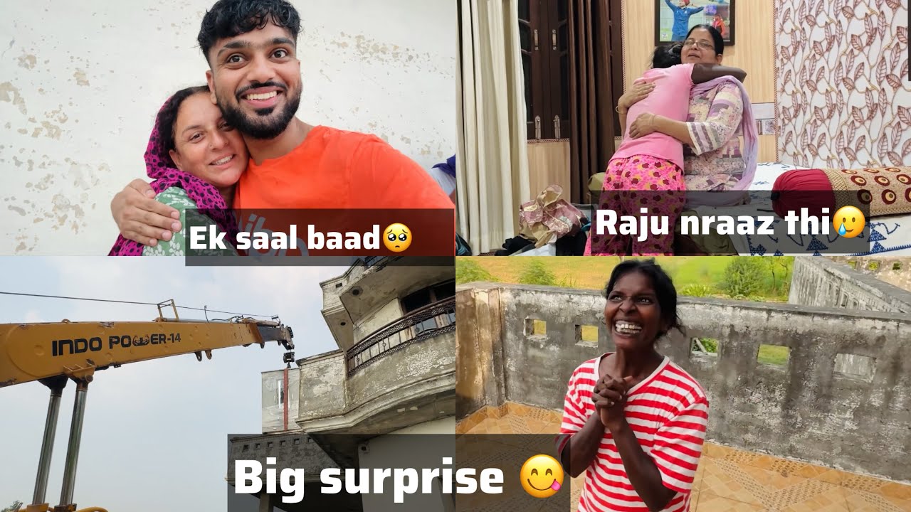 Parnaj aur raju gye chache ghar 😍 || kuch new laya tha but panga hogya🥲