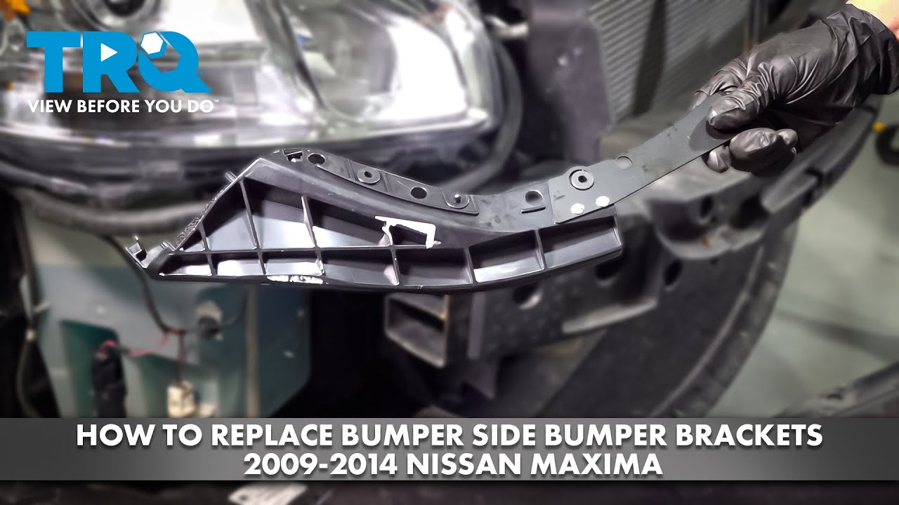 Как заменить боковые кронштейны бампера на Nissan Maxima 2009-2014 годов