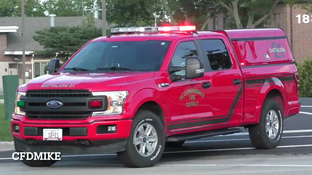 Bloomingdale Fire District Engine 21,Medic 21 And Battalion 21 Responding
