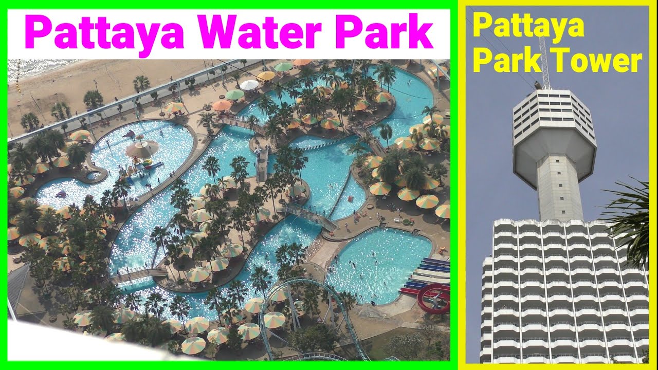【4K】Pattaya Water Park, Pattaya Park Tower (THAILAND) / February 2025