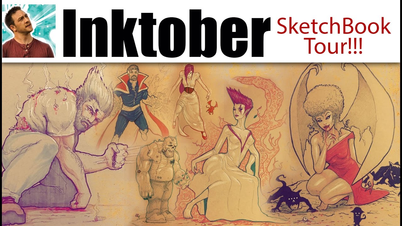 Inktober Sketchbook Tour
