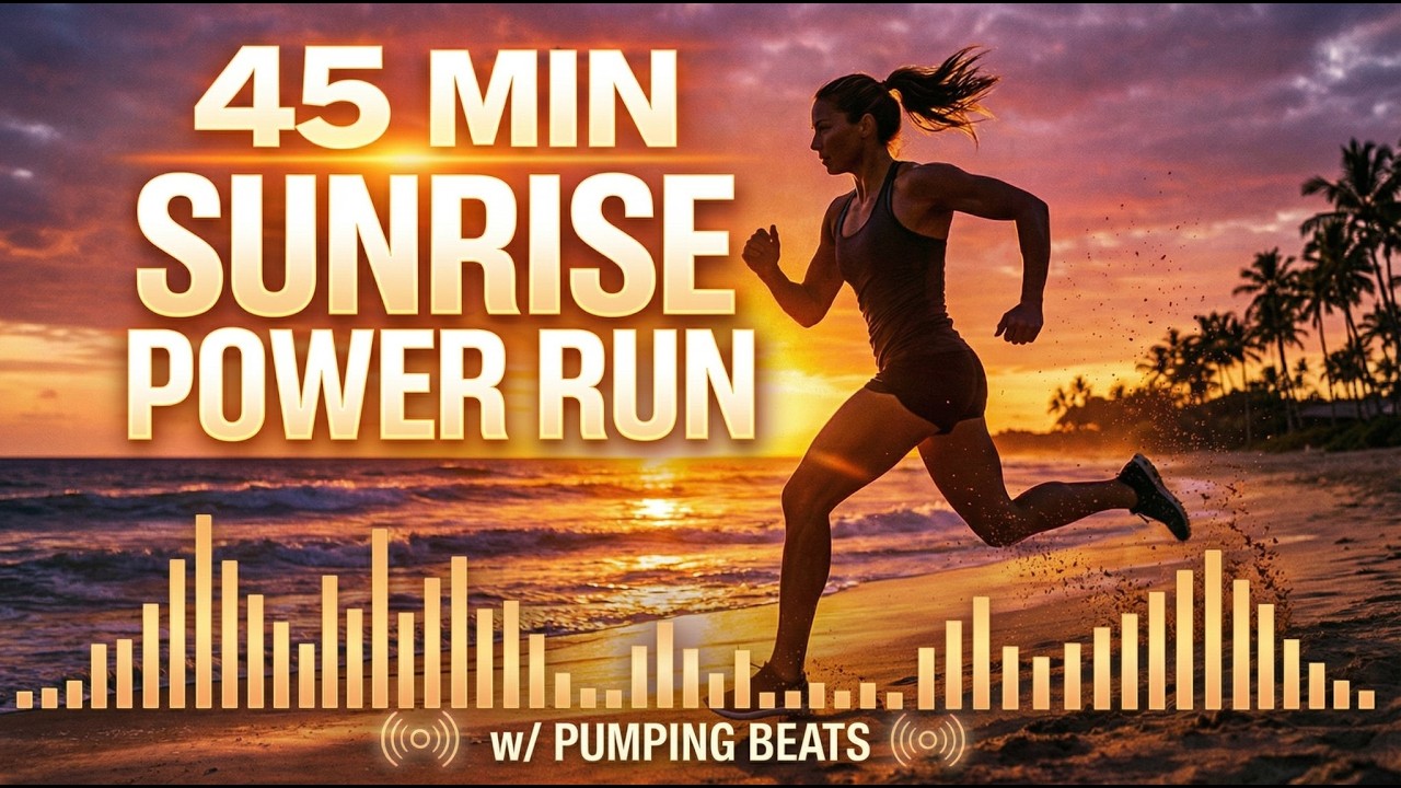 RUN WITH THE SUN ☀️ | 45 MIN SUNRISE POWER RUN | Morning Running Music