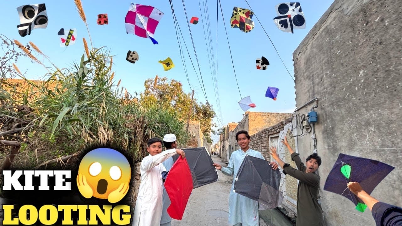 😱*OMG*Street sy etni sari kites loot li || Live kite caughting || Chamero scenes🥵 || Kites 🪁 
