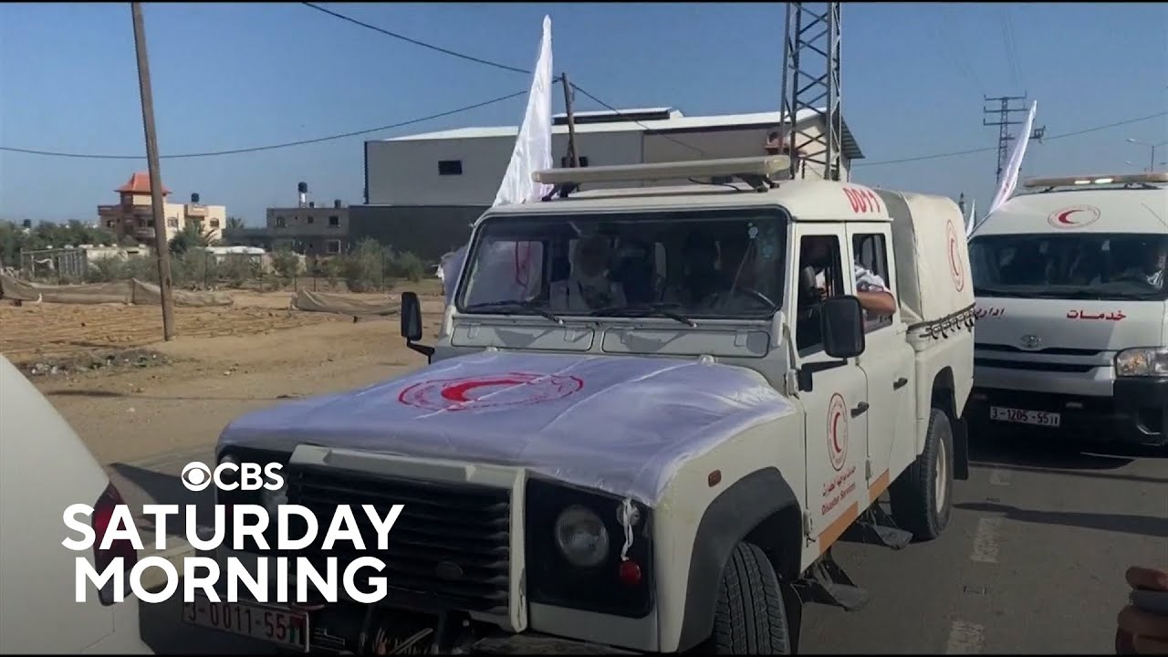 Humanitarian aid begins to enter Gaza after Hamas releases 2 hostages