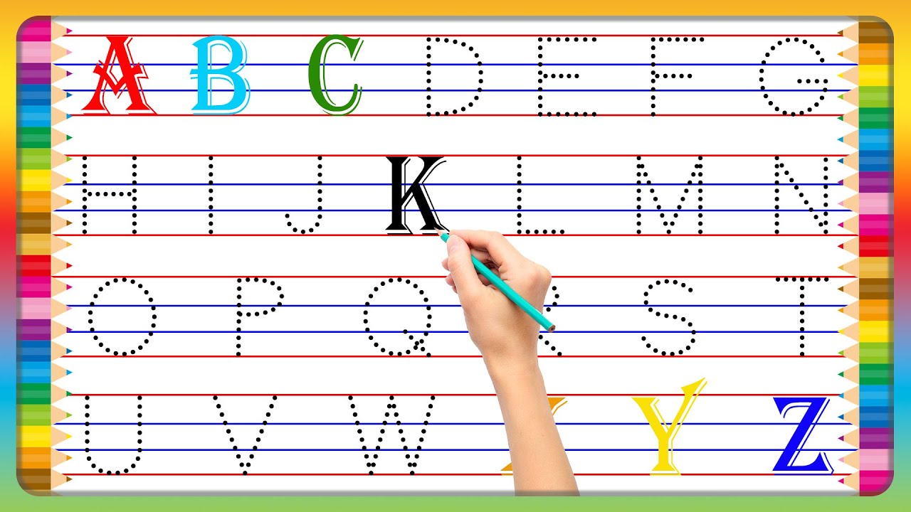 ABC for Kids | Alphabet writing for kids | A to Z | Write the alphabet along the dotted line #abcd