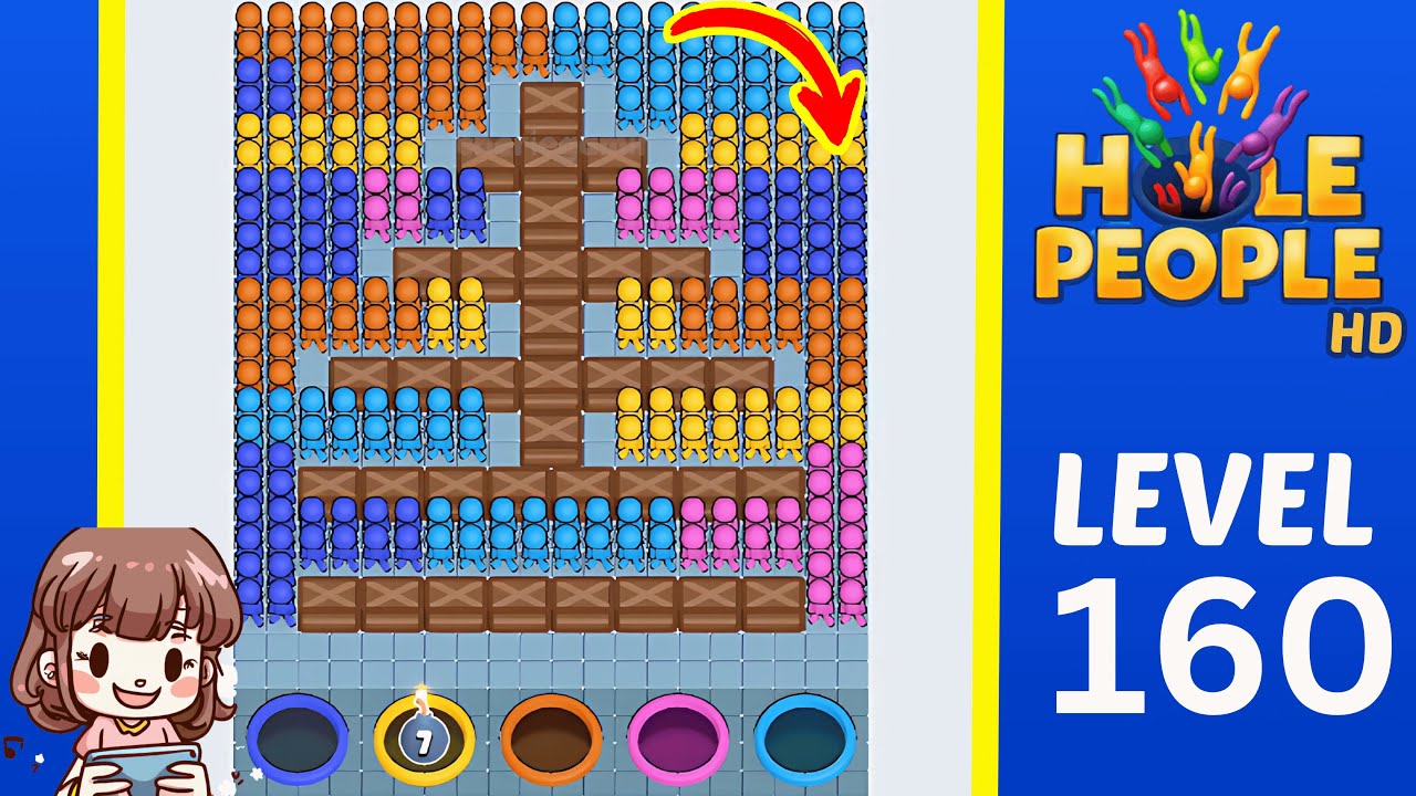 Hole People Level 160 Solution Walkthrough