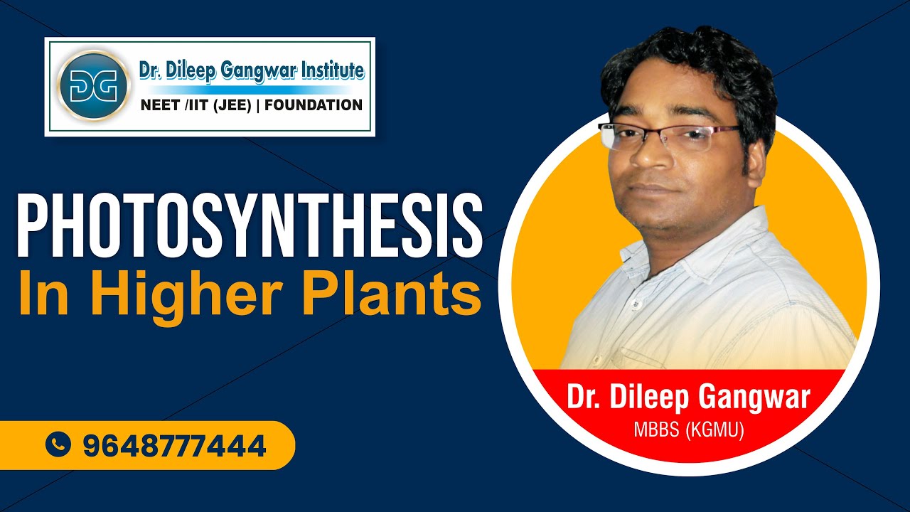 01 Photosynthesis in higher plants | Dr. Dileep Gangwar Sir | Best Biology Teacher in Kanpur