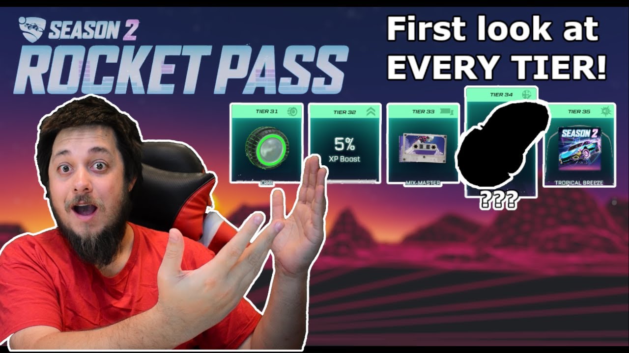 ALL Rocket Pass Season 2 Tiers! | Rocket League Showcase |  New Items