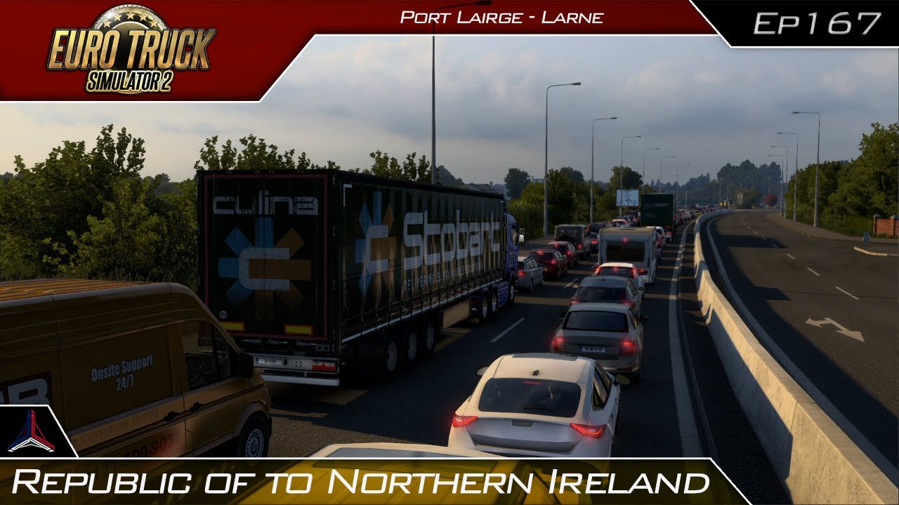 Republic of Ireland to Northern Ireland | Euro Truck Simulator 2 - Promods 2.70 | 