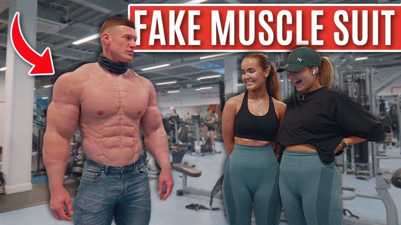 FAKE MUSCLE SUIT GYM PRANK