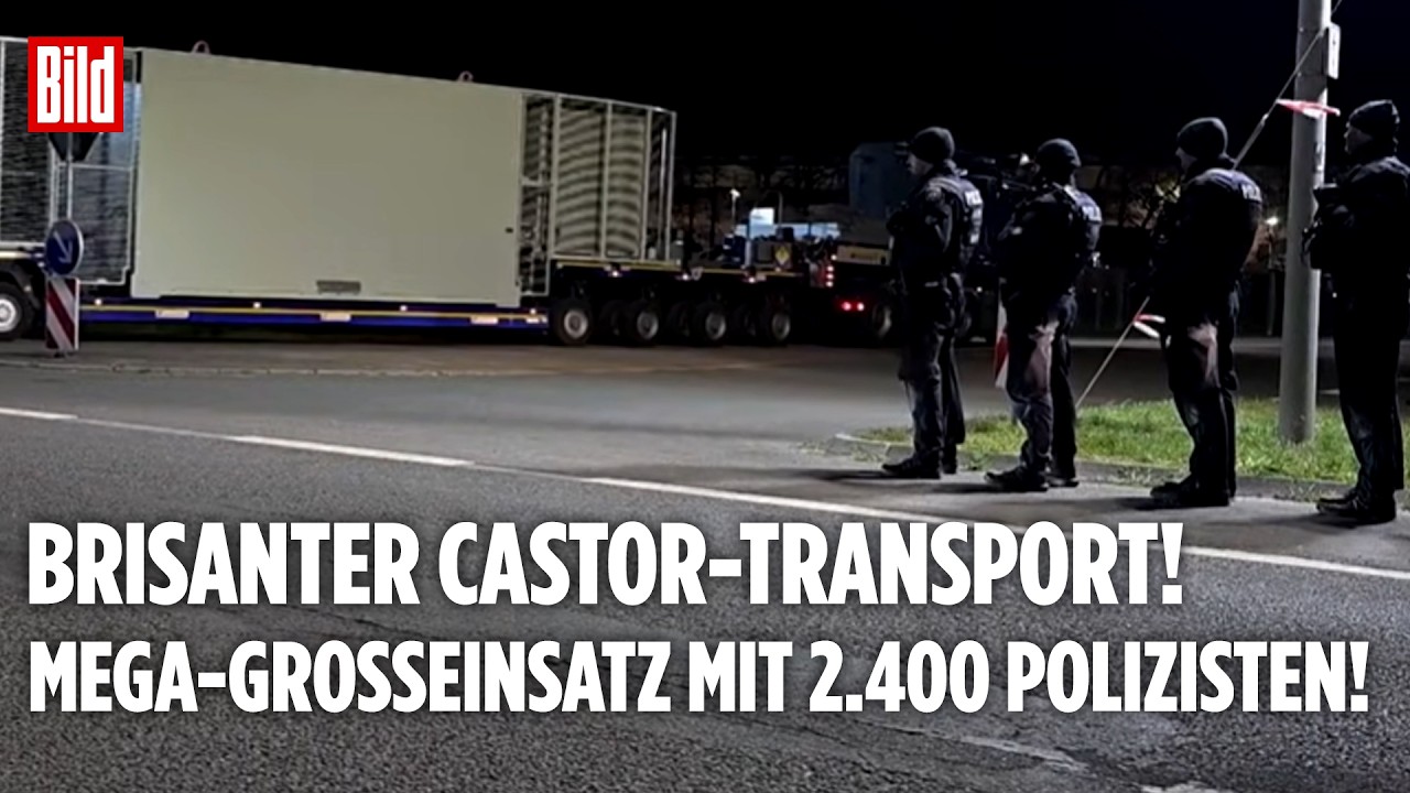 NORDRHEIN-WESTFALEN: Brisanter Castor-Transport! So lief der Mega-Gro&szlig;einsatz mit 2.400 Polizisten!