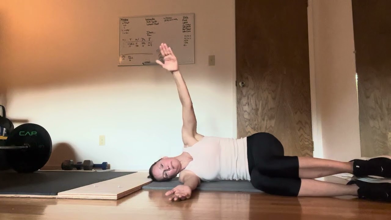 Floor core with water bottles if you have them