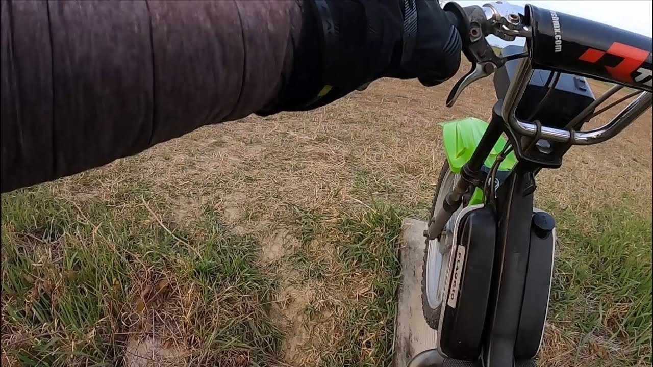 KAWABRAVO 65cc DR primo test OFF ROAD e TOP SPEED con trasmissione a VARIATORE [Campana Malossi]