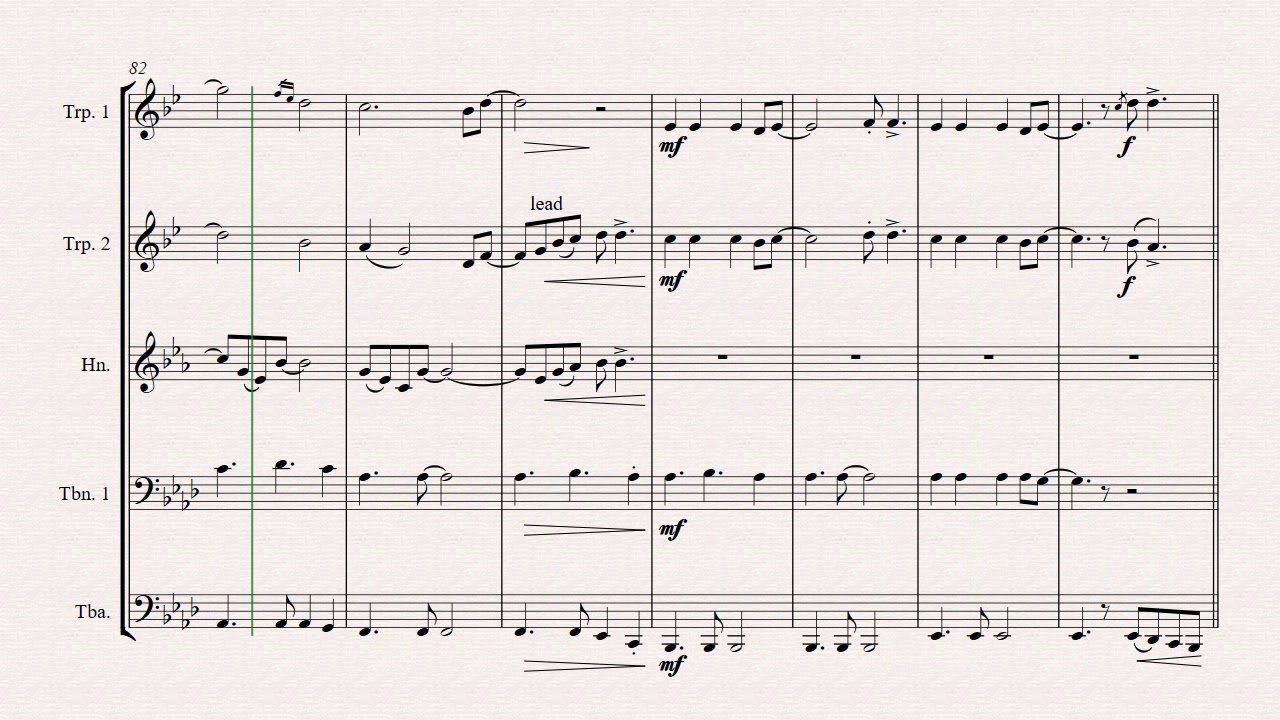 All of me - John Legend - Brass Quintet