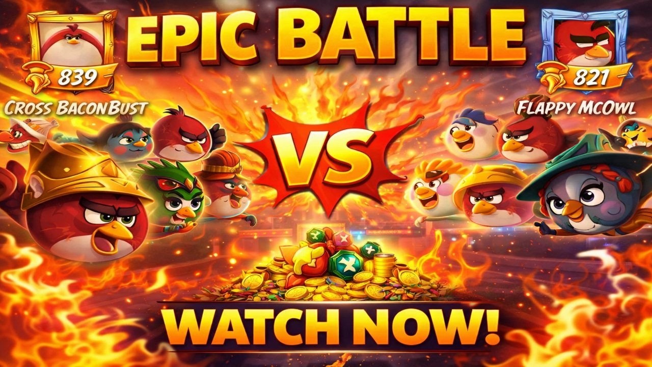 LAST SECOND COMEBACK 😱 | Cross BaconBust vs Flappy McOwl | Angry Birds Battle 🔥
