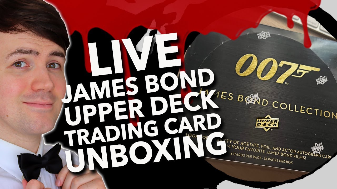 LIVE UNBOXING | 007 Upper Deck Trading Cards | INCLUDES AUTOGRAPHED CARDS