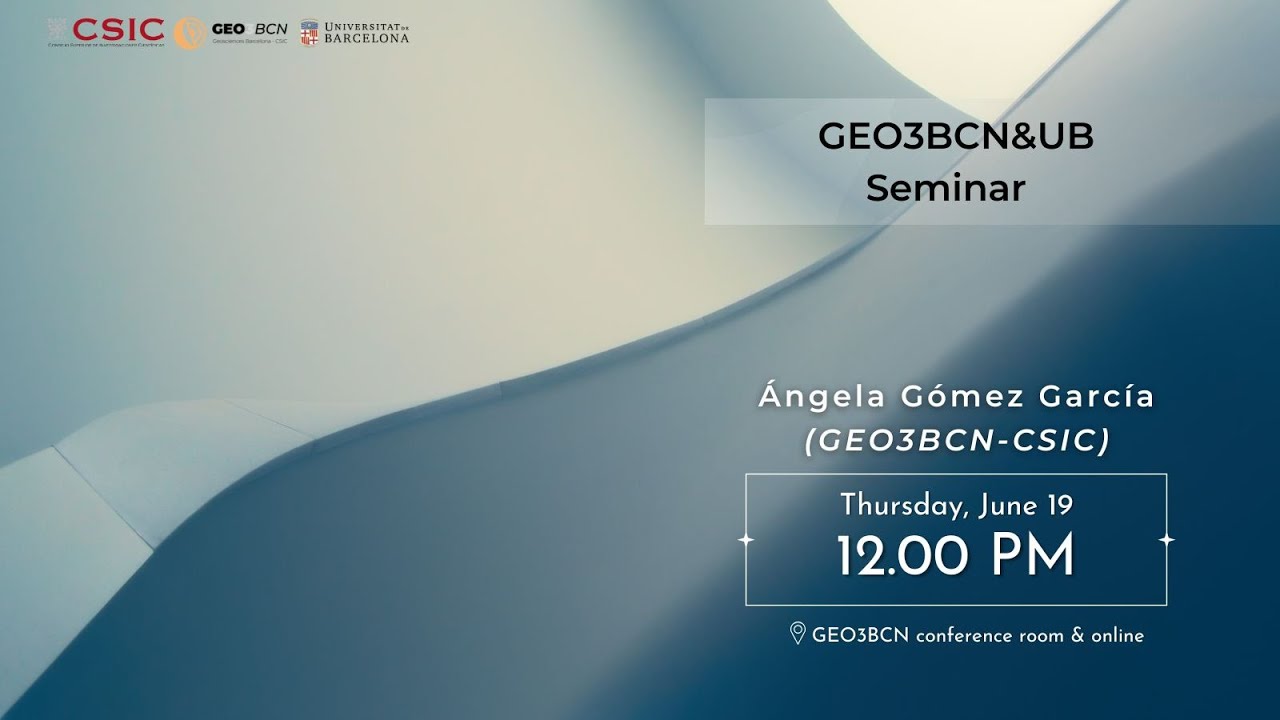 GEO3BCN & UB Seminar | Data-integrated lithospheric-scale models