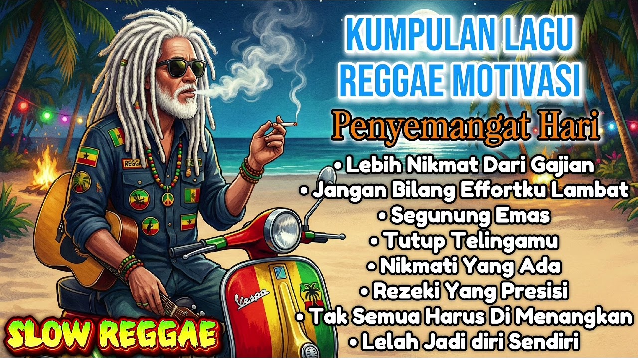 Kumpulan Lagu Slow Reggae - Full Motivasi Penyemangat Hari | 🌴🎸🌅🎶🌊