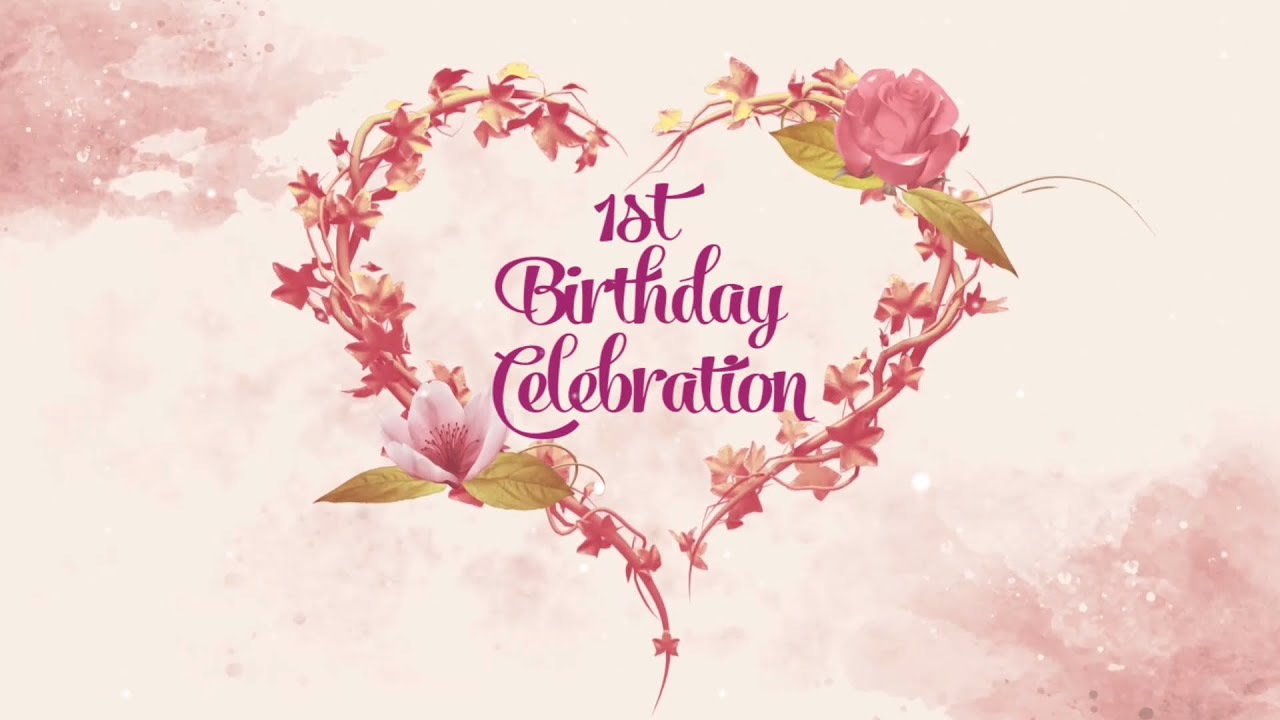 1st birthday invitation card video | New latest birthday invitation video | Invitation video 