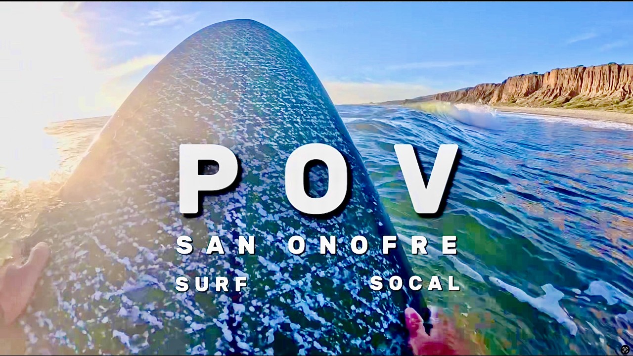 POV Party Waves With Friends At San Onofre