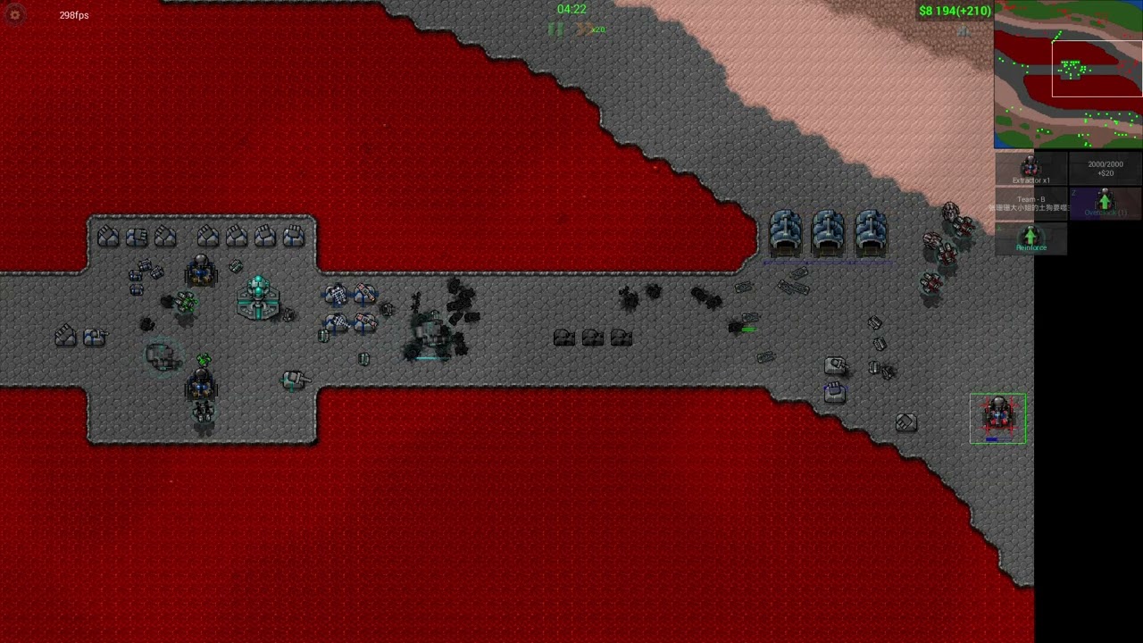 Rusted Warfare - Multiplayer - Fast win - 4 vs 4 - Victoria r&aacute;pida