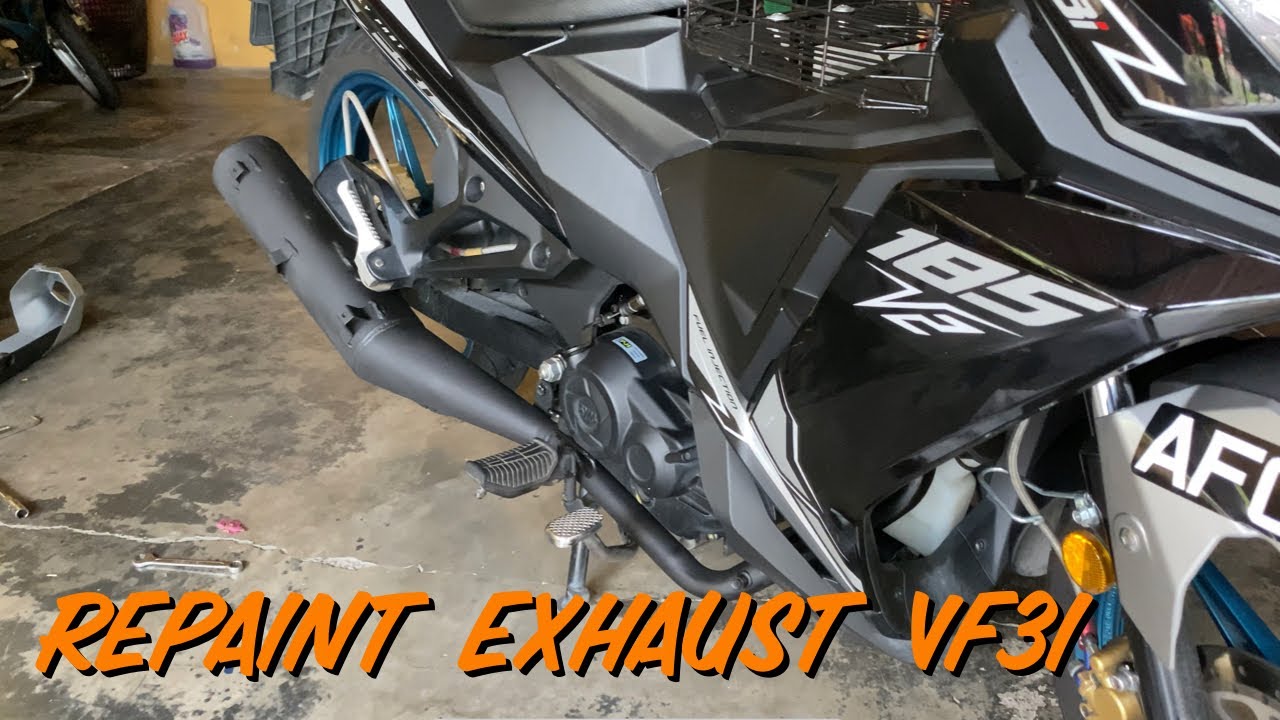 #16 | Sym Vf3i 185 | Tutorial Repaint / Spray Exhaust Vf3i