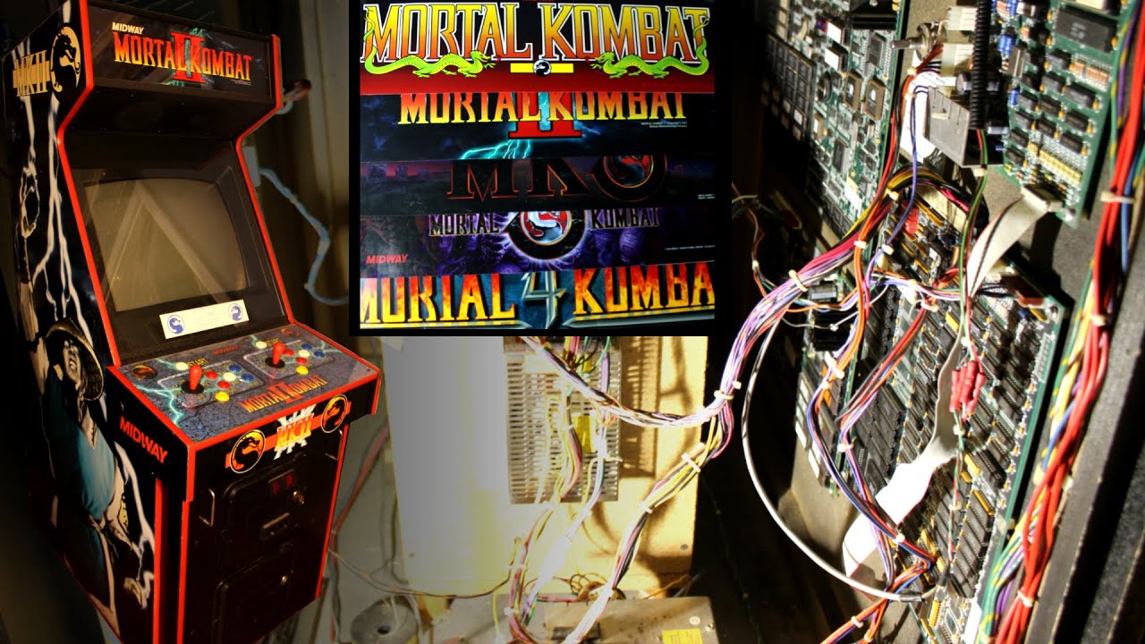 MORTAL KOMBAT II ARCADE cabinet: Marquees & JAMMA Boards for MK1, MKII, MK3, UMK3 & MK4