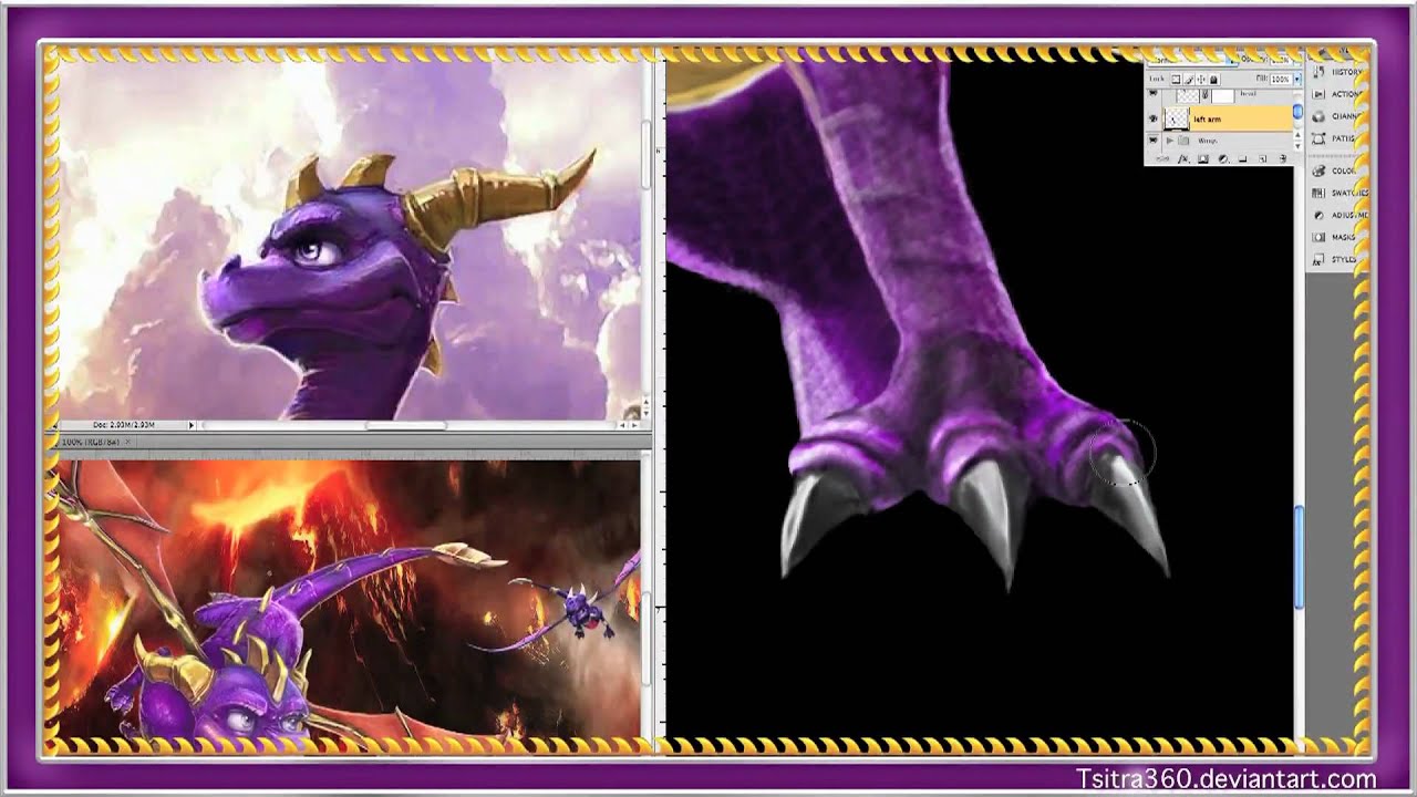 My First Digital Speed Painting: Part 1 (Spyro)