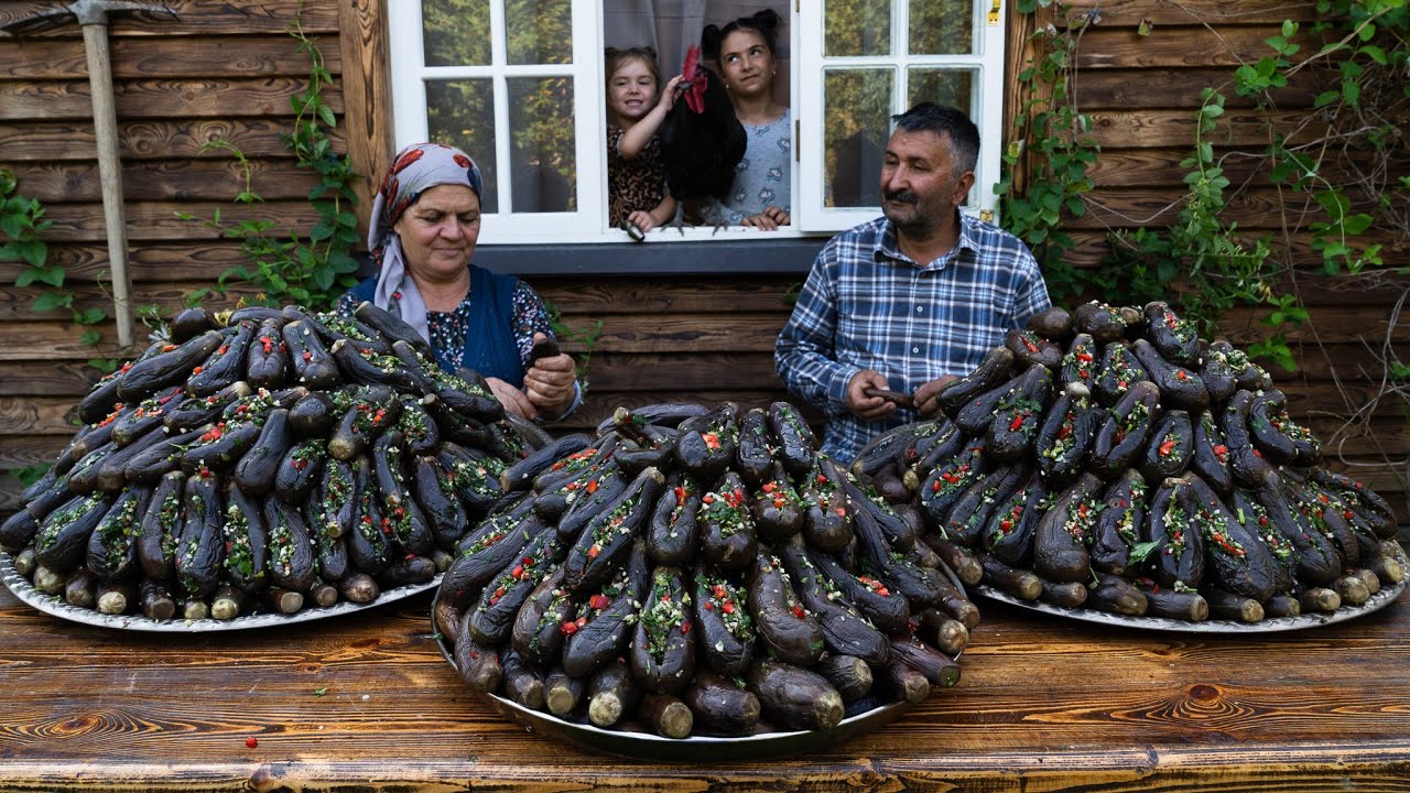 Preserving Stuffed Eggplants for a Whole Year&rsquo;s Enjoyment 🍆✨