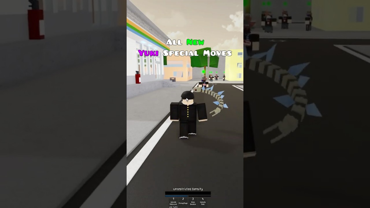 All New Yuki Special Moves #shorts #roblox #battlegrounds #anime #jjs #jujutsushenanigans