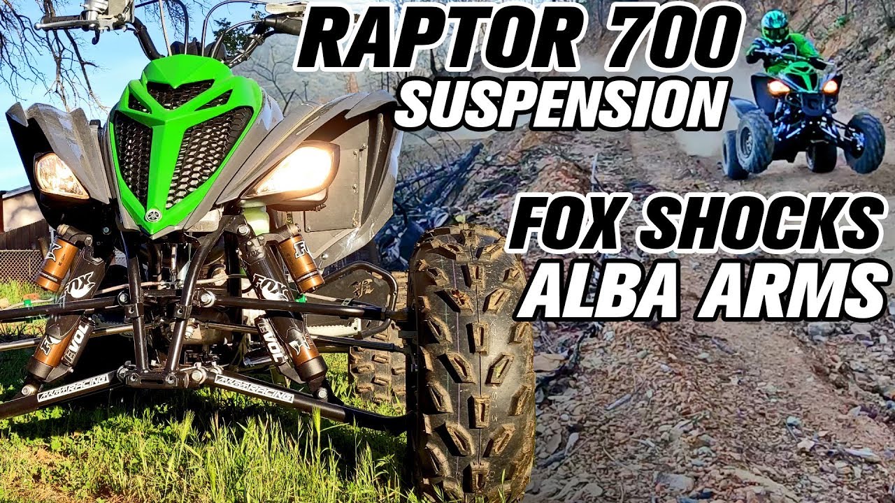 Yamaha Raptor 700 ATV Suspension Upgrade Alba Extended Arms Fox Float 3 Evol Shocks Installation