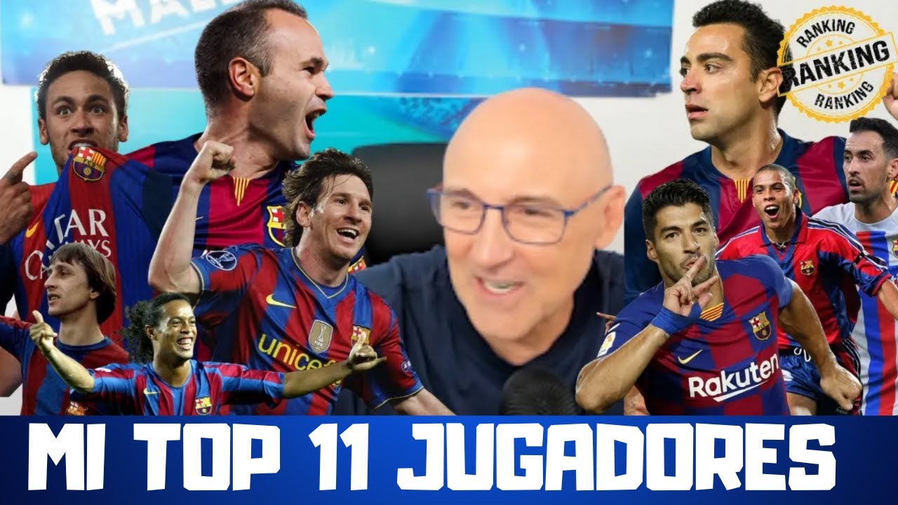 ¡LOS 11 MEJORES JUGADORES DEL BARCELONA EN SU PRIME! MESSI, NEYMAR, RONALDINHO, INIESTA, CRUYFF...