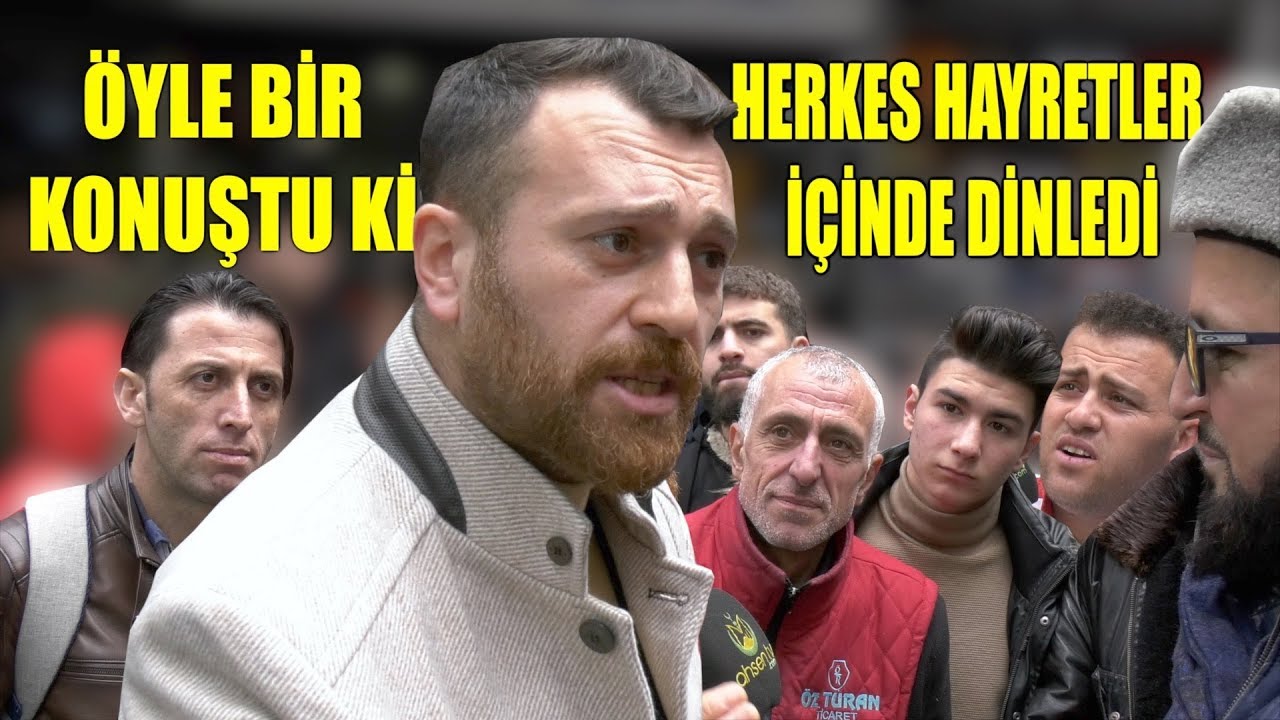 &Ouml;YLE BİR KONUŞTU Kİ HERKES HAYRETLE DİNLEDİ -  AHSEN TV SOKAK R&Ouml;PORTAJLARI