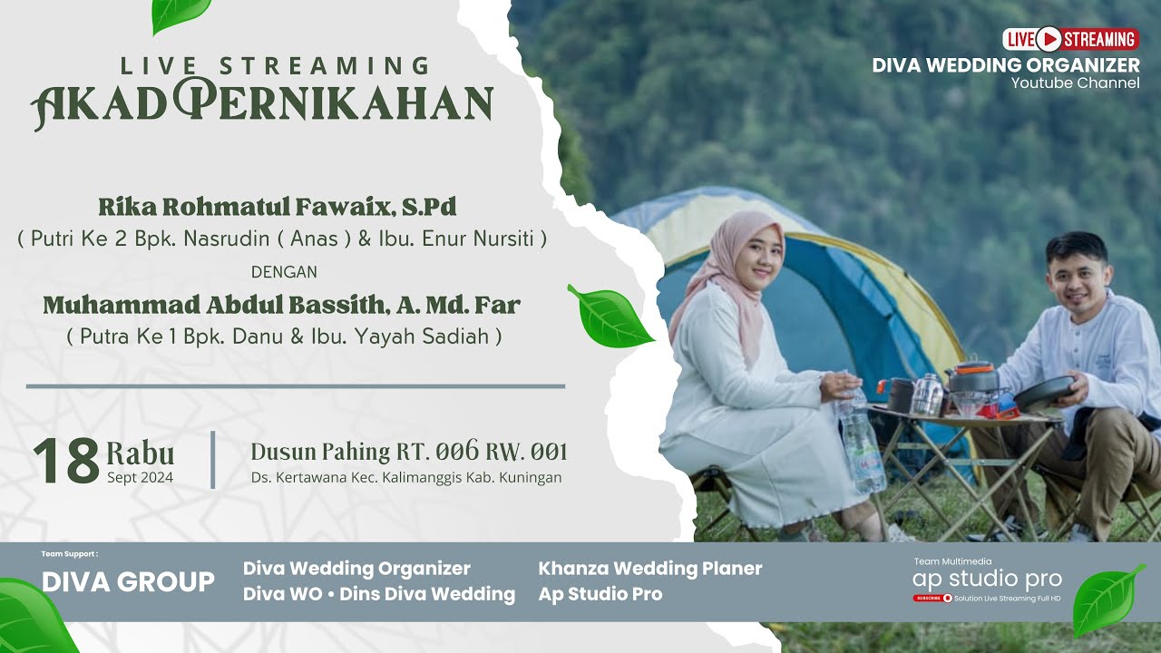 LIVE STREAMING RESEPSI PERNIKAHAN 