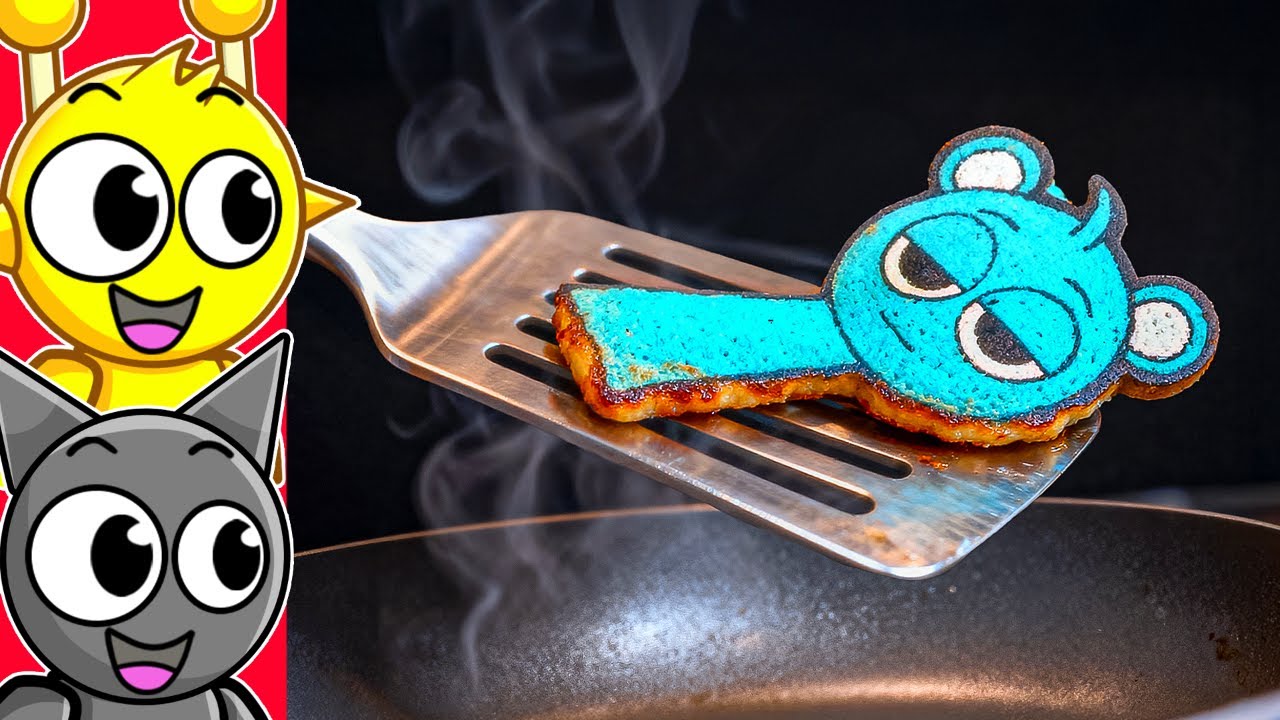 Reacting To SPRUNKI PANCAKE ART!