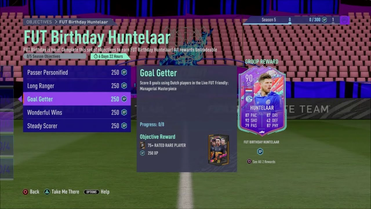 FIFA 21 NEW FUT BIRTHDAY OBJECTIVE HUNTELAAR IN ULTIMATE TEAM