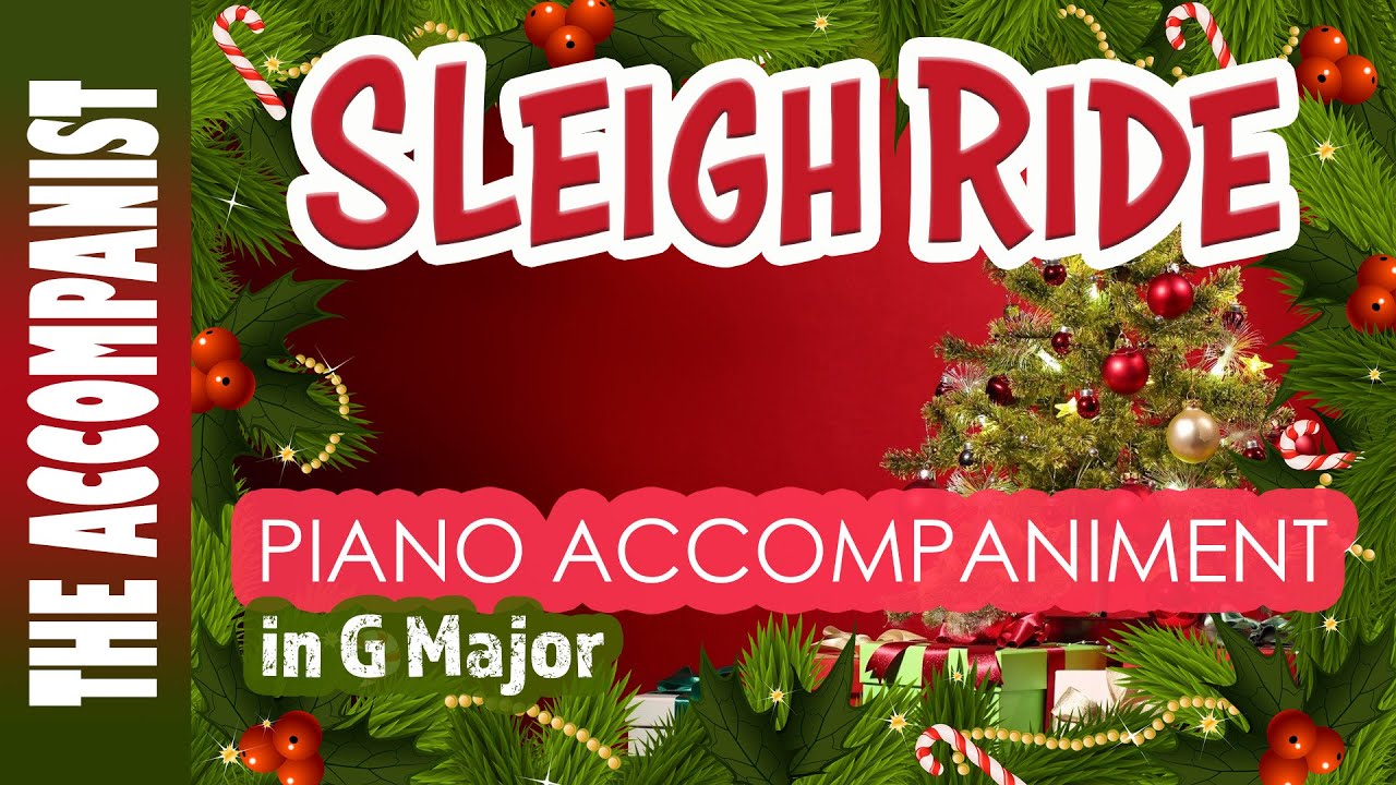 Sleigh Ride | Christmas Piano Accompaniment [Karaoke Lyrics in CC]