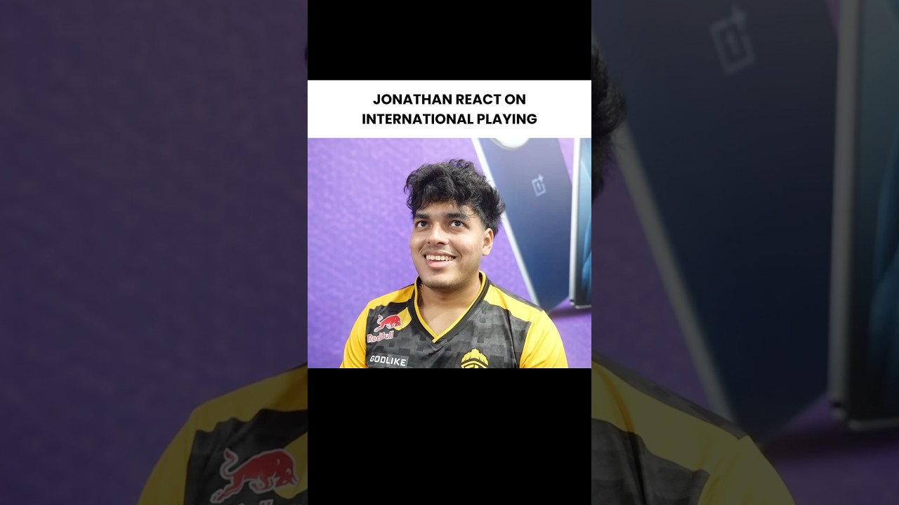 JONATHAN REACT INTERNATIONAL PLAYING❤️#jonathangaming #godlike #reaction