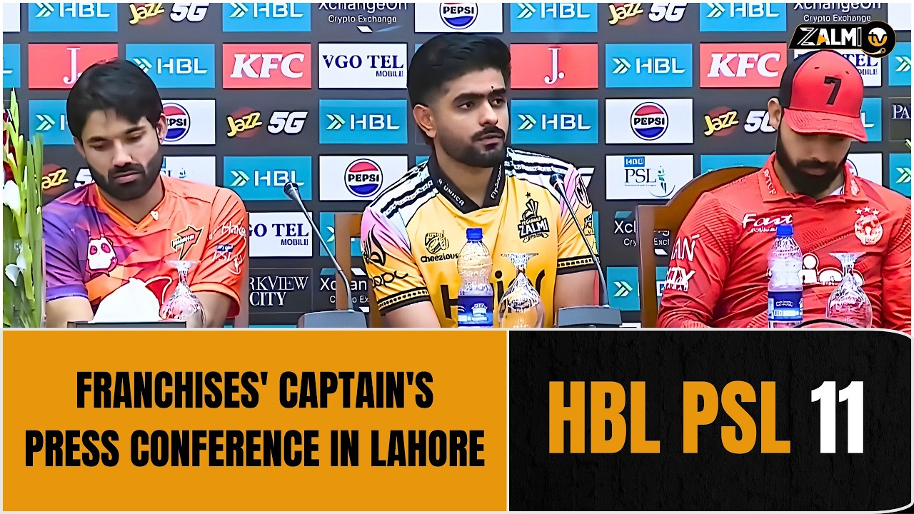 Pre-Tournament Press Conference | Captains | HBL PSL 11 | Zalmi TV